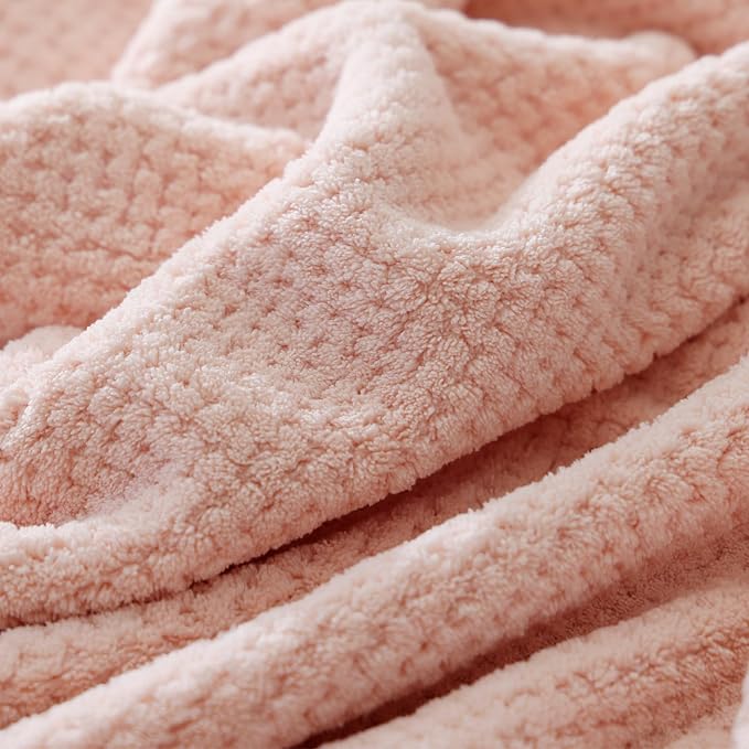 40x80 Inches Bath Sheets Towels for Adults Oversized Bath Towels Extra Large Luxury Super Soft Absorbent Quick Dry Microfiber (Pink, 2PCS) - Image 6