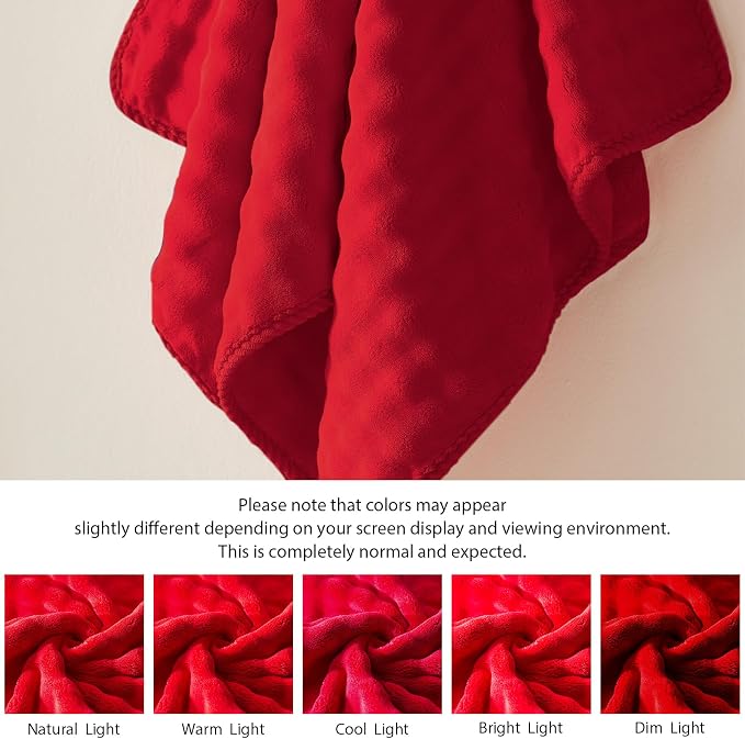 COZYART Lint Free 8 Pcs Bathroom Towels Set Ultra Soft Microfiber Red | Fluffy, Thick, Highly Absorbent, Fast Dry, No Shedding, No Pilling, Fade Resistant, Durable, Long-lasting - Image 6