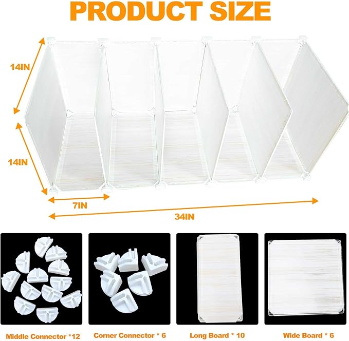 Cat Feeding,Kitty Food Bowls Splash Guard,Food Bowl for Cats Feeding Partition and Spill Guard for Separate Meals for Cats,5-Compartment Divider,Easy to Clean.(Not Including Cat Bowls) - Image 6