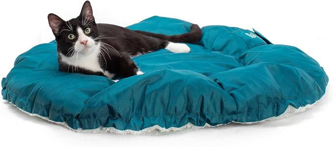 Jackson Galaxy Convertible Clamshell Cat Bed - Reversible and Fluffy, Scent Soaker - Image 3