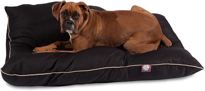 Large 35x46 Super Value Dog Pet Bed - Black by MajesticPet