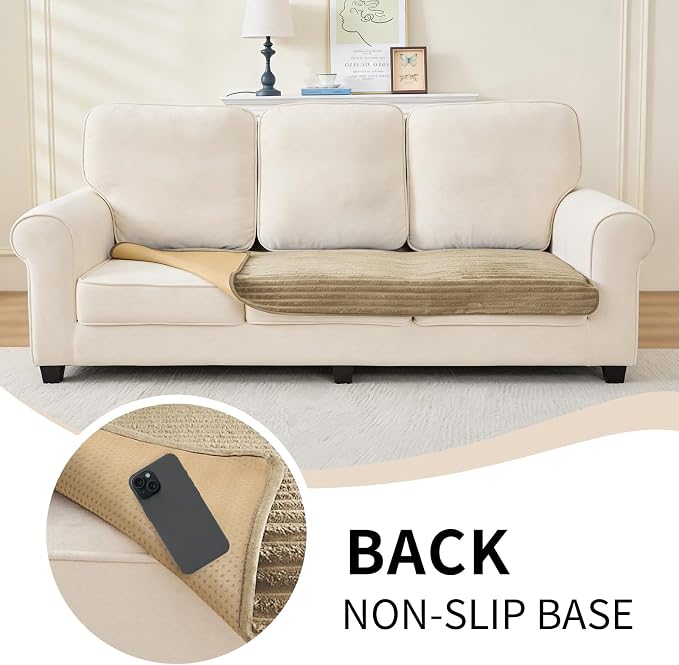 100% Waterproof Couch Covers for Dogs, 35"×82" Washable Couch Cover, Non Slip Sectional Couch Covers for 3 Cushion Sofa Cover Pet Friendly, Cat and Dog Couch Bed Cover-Camel - Image 5