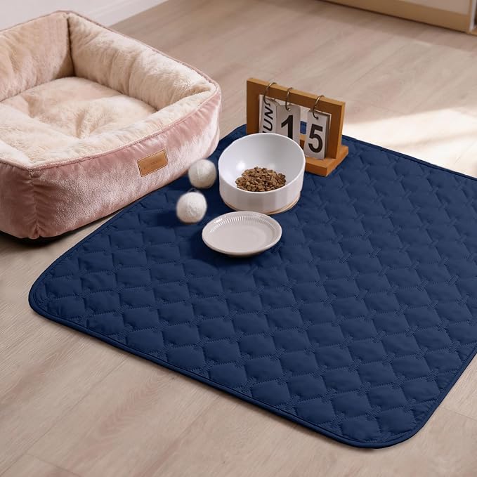 gogobunny 100% Double Sided Waterproof Dog Blanket Soft Pet Bed Cover Reversible Protect Furniture Couch Sofa Car for Puppy Large Dog Cat (Dark Navy/Light Navy, 30x30 Inch (Pack of 1)) - Image 4