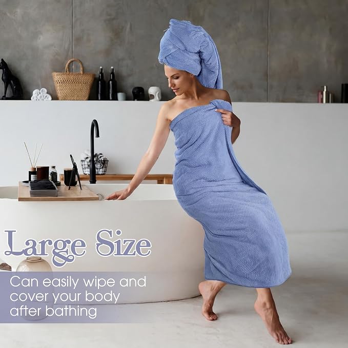 Newwiee 4 Pcs Oversized Bath Towel 40'' x 80'' Bath Sheet,Fresh Colors | Fluffy Microfiber Quick Dry, Extra Large Bathroom Towel, Soft Absorbent Adult Shower Sheet, Fall Halloween Decor, Spa Beach - Image 5
