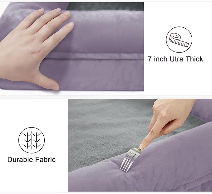 Jumbo Waterproof Dog Bed for Extra Large Size Dogs with Bolster | 360 Degree Bolster Support, Egg Crate Foam, Waterproof Liner, Non-Slip Bottom, Machine Washable Cover, 53 x 42 Inch - Image 5
