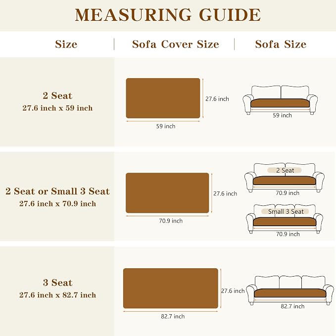 MYSKY HOME Couch Covers for 3 Cushion Sofa Pet Friendly, Couch Cover for Dogs, Sofa Covers for Pets Washable, Soft Non-Slip Sofa Slipcovers Furniture Protector Covers, Moss Green, 27.6" x 70.9" - Image 6