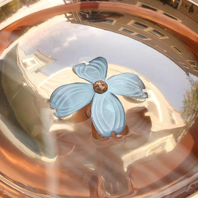 Achla Designs Dogwood Copper Birdbath with Stake - Image 5
