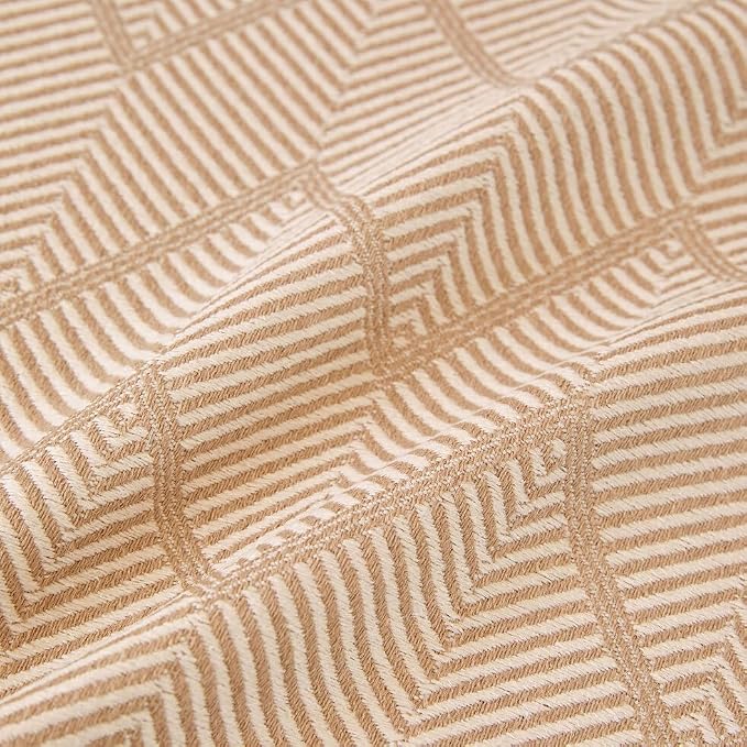 ROOMLIFE Boho Khaki Couch Covers for 3 Cushion Sofa, Couch Cover Sectional Sofa Cover for Dog, Washable Furniture Sofa Protector Cover Soft Blanket with Tassel for Living Room, 71''X134'' - Image 9