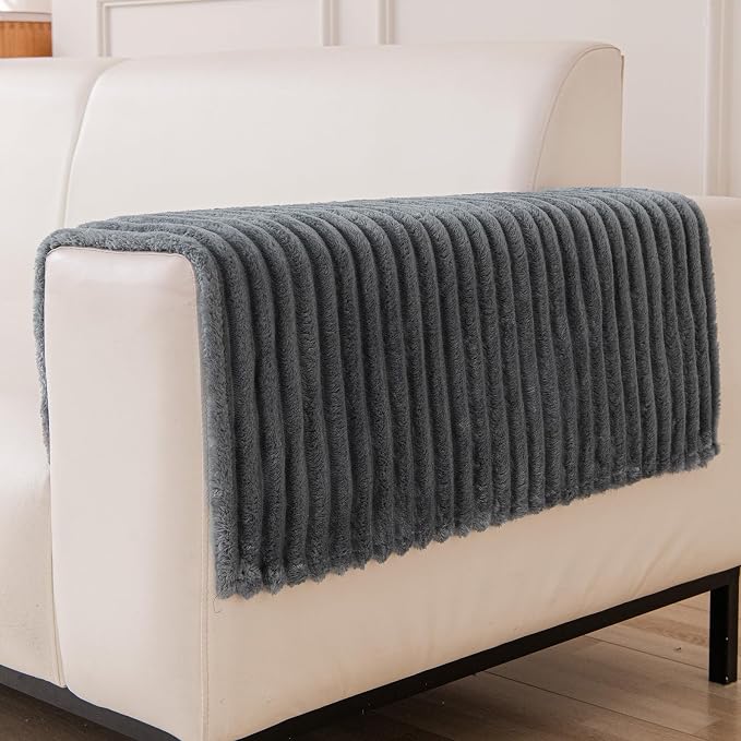 Waterproof Couch Cover & Sofa Cover, Couch Covers for Sofa Washable Non-Slip, Soft Dog Bed Protector for Sectional, Loveseat, Living Room, Car & RV Furniture (Dark Gray, 23.62"x23.62" 2 Pack) by KELUINA