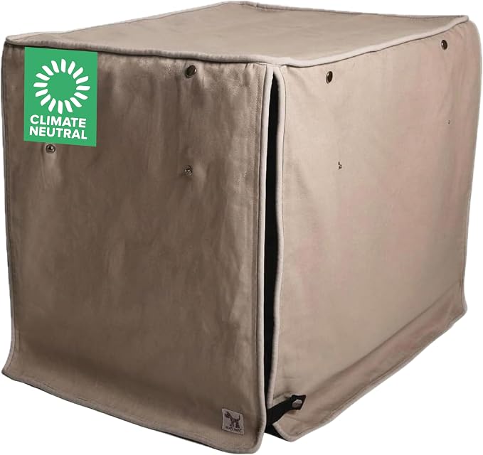 Molly Mutt Wild Horses Dog Crate Cover, Fits 36"x23"x25" Crate | GOTS-Certified 100% Cotton Canvas Cover for Dog Kennel & Cage, 2 Roll-Up Panels, Washable, Free of Harmful Chemicals by MollyMutt