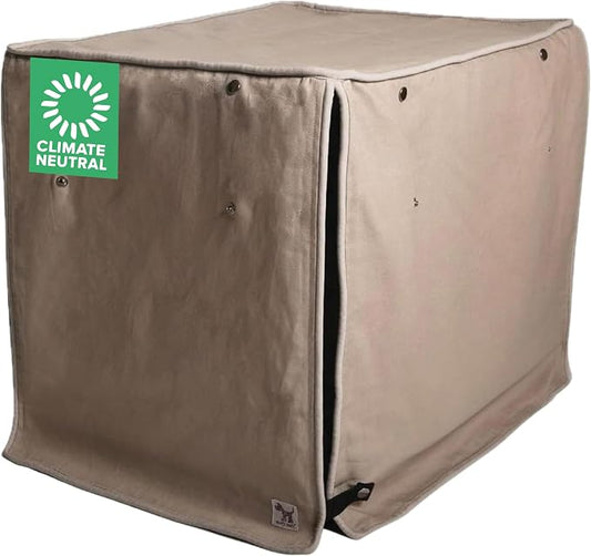 Molly Mutt Wild Horses Dog Crate Cover, Fits 36"x23"x25" Crate | GOTS-Certified 100% Cotton Canvas Cover for Dog Kennel & Cage, 2 Roll-Up Panels, Washable, Free of Harmful Chemicals by MollyMutt
