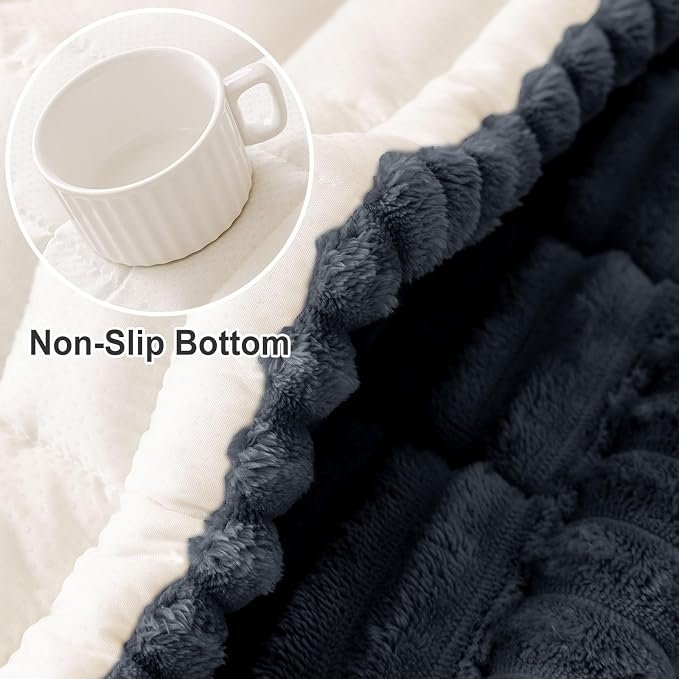 hyha Couch Cover for Dogs, Washable Non Slip Plush Flannel Sofa Protector | Thick Flannel, Silicone Anti-Slip Backing, Pet Hair & Scratch Protection, Fits Sofa & Loveseat (27.6" x 47") - Image 6