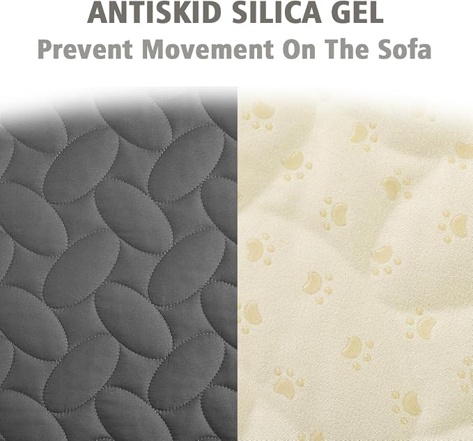 Ameritex Pet Bed Cover Dog Bed Blanket for Sofa and Furniture Waterproof New Pattern Design (40x50 Inch, Dark Grey) - Image 4