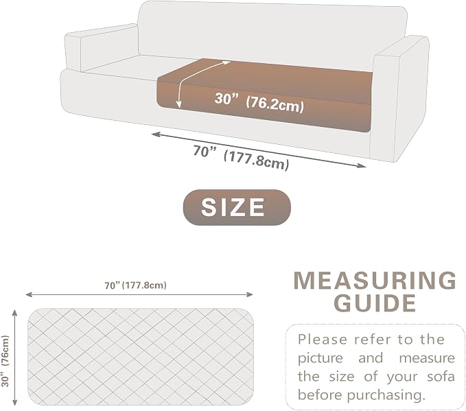 Dogs/Cats Bed Mats, Dog Pad Washable Removable Couch Cover with Anti-Slip Back, Plush Long Fur Mat, Perfect for Small, Medium and Large Dogs.(Brown, 30"x70") - Image 6