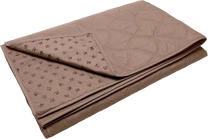 Furhaven Waterproof & Non-Slip Queen Size Mattress Cover Protector for Dogs & Cats, Washable, For Beds, Couches, & Car Seats - Quilted Twill Blanket Mattress Cover - Brownstone, Large/Queen Size - Image 2