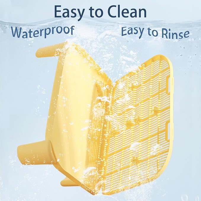 Cat Litter Mat Litter Trapping Mat,19.69"X15.95"X3.54" Litter Box Mat,Waterproof Cat Mats for Litter Large,Easy Clean,Non-Slip Litter Mat for Cat,Urine-Proof Kitty Litter Catcher Mat,Washable (Cream) - Image 7