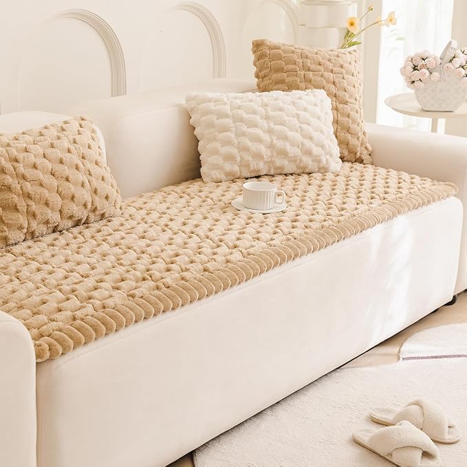 Plush Pet Sofa Covers Dogs Washable Non slip Couch Protector Cushion Cover | Dog friendly scratch-proof sofa protector fits I-shape armchair,loveseat,recliner,sectional couch pads - Image 8