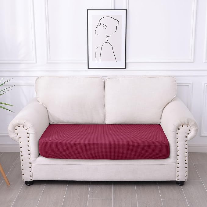 hyha Waterproof Couch Cushion Covers for Pets, Non Slip Sofa Seat Cover | Stretch Jacquard Fabric, Elastic Bottom, Non Slip Fit, Waterproof Protection, Pet Hair Protection (1 Piece for Medium) - Image 7