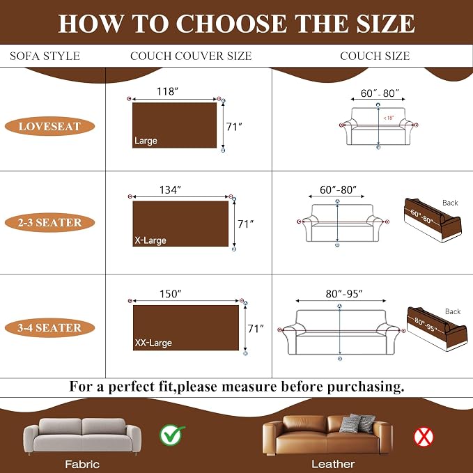 STACYPIK Vintage Floral Couch Cover, Patchwork Pet Sofa Cover, Brown Camel | Soft Thick Washable, 71x134in, Farmhouse, Sofa Cover for 3 Cushion Couch with Tassels, Jacquard Couch Protector for Sectional - Image 4
