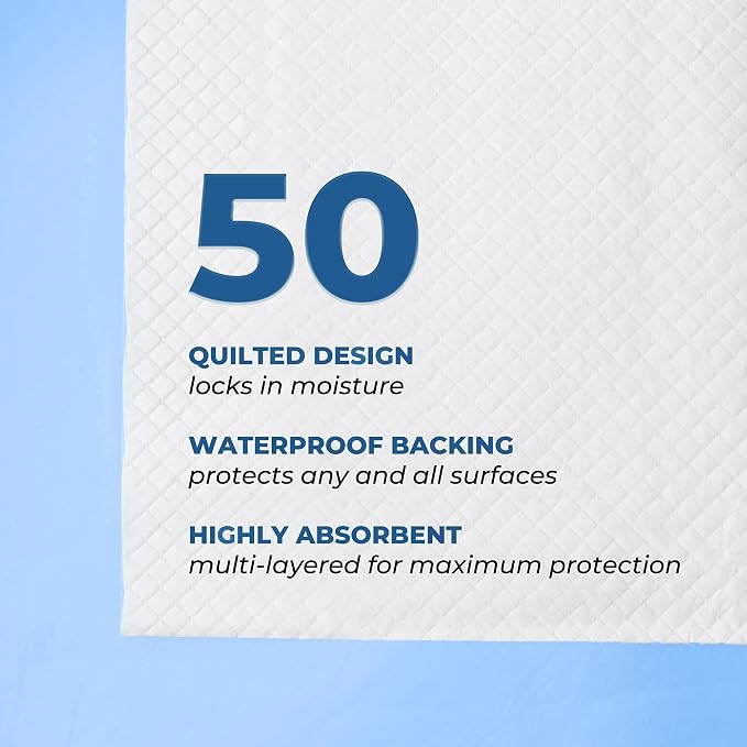 GREEN LIFESTYLE Underpads - Training Pet Pee Pads for Dogs - Pads for Adults, Seniors and Children - Ideal for Incontinence Protection (Pack of 50 - 36x36) - Image 2