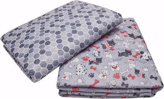 Caldwell's Pet Supply Co. 20x30 Washable Pee Pads for Dogs, Small | Reusable, Puppy Potty Mat, Waterproof, All Breeds, Set of 2 by CaldwellsPetSupplyCo