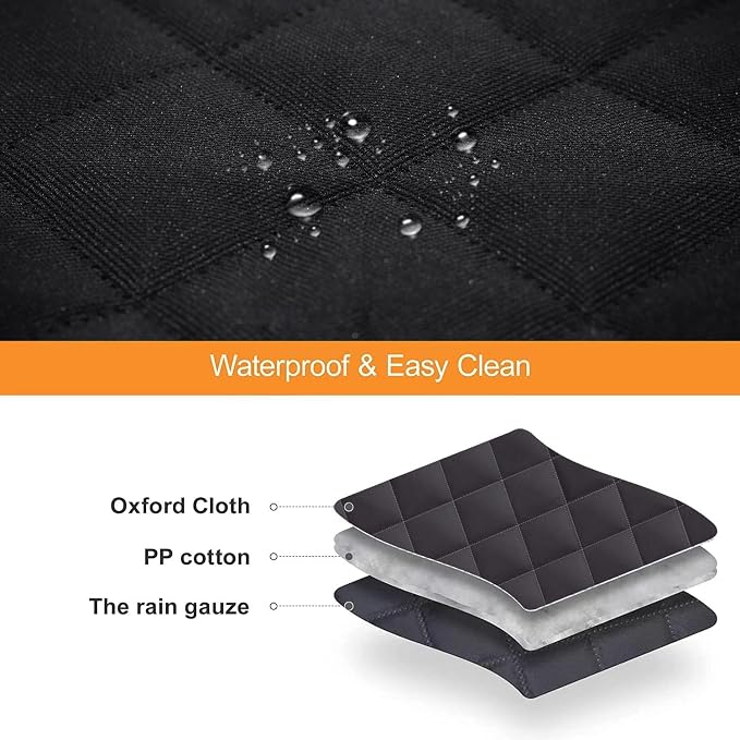 GXT Dog Back Seat Cover Protector for Cars SUV and Trucks with Mesh Window, Scratchproof Nonslip and Waterproof Material - Image 5