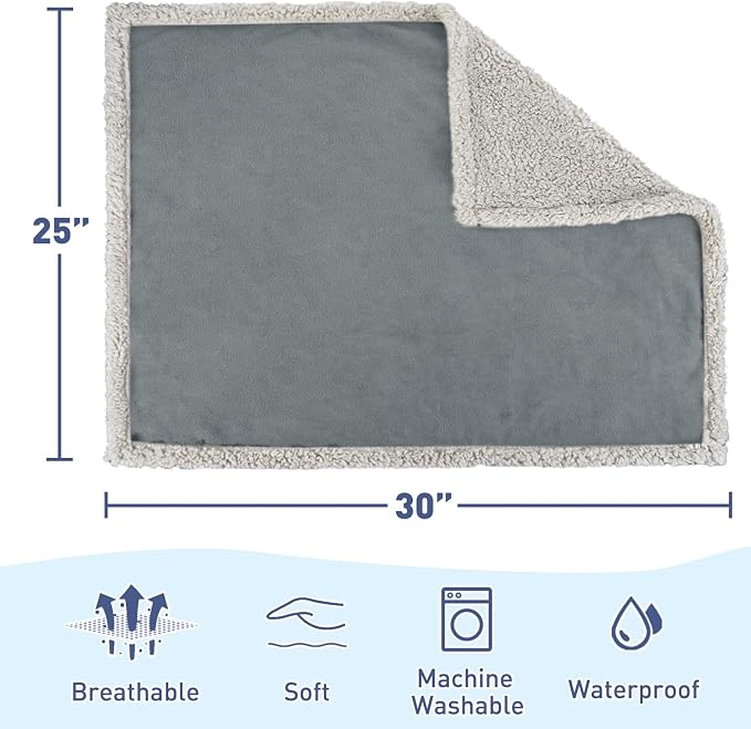 Kritter Planet Waterproof Reversible Pet Blanket for Small Dogs | 20 x 30 Inch, Washable Pet Protector for Crates, Pet Beds and Car Seats, Guards Against Fur, Dirt and Everyday Spills - Image 4