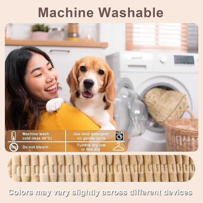 Dog Car Seat Cover Front Seat, Soft Plush Waterproof Protector,Tan | Non-Slip Backing, Side Flaps, Full Coverage, Hair, Dirt & Scratch Defense, Machine Washable, Fits Cars, SUVs & Trucks - Image 5