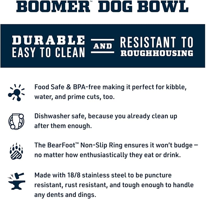 YETI Boomer 4, Stainless Steel, Non-Slip Dog Bowl, Holds 32 Ounces - Image 2