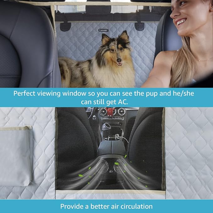 Lassie XL Truck Dog Seat Cover Back Seat with 2 Seat Belts, Dog Car Hammock for Large SUV and Trucks Compatible with F150 F250/Chevrolet Silverado/Ram Pickup/GMC Sierra/Toyota Tundra and Crew Cab - Image 2