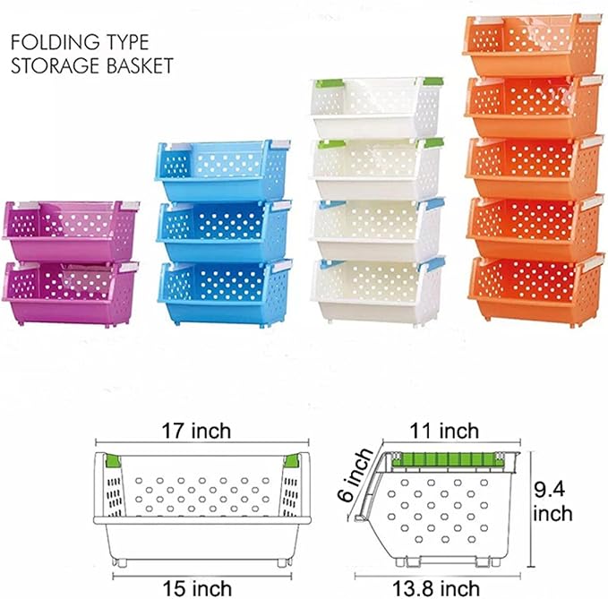 Toys Chest Large Baskets Storage Bins Organizer with Wheels For Kids Can Move EverywhereNatural/Primary (Primary Collection)(6 White) - Image 2