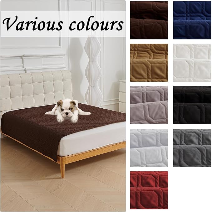Waterproof Blanket Dog Bed Cover Non Slip Large Sofa Cover Dog Blanket for Couch Protection Pet Blanket for Furniture Bed Couch Sofa Reversible (Black,100 * 127cm) - Image 6
