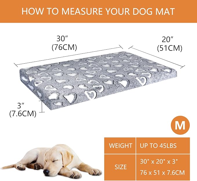 VANKEAN Reversible Cool/Warm Crate Mat Waterproof Washable Firm S-XXL Grey - Image 2