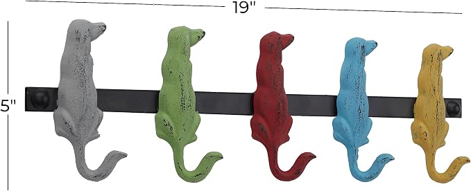Metal Dog Wall Hooks 19"W, 5"H - 55513 - Image 6