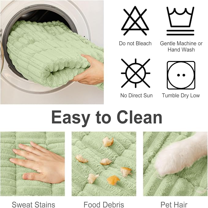 hyha Couch Cover for Dogs, Washable Non Slip Plush Flannel Sofa Protector | Thick Flannel, Silicone Anti-Slip Backing, Pet Hair & Scratch Protection, Fits Sofa & Loveseat (27.6" x 70.9") - Image 7