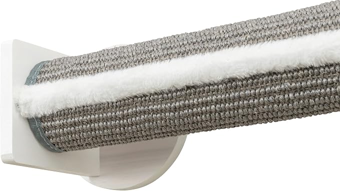 Trixie Cat Wall Furniture Set 5 - Cat Wall Corner Scratcher, Climbing Shelves - 2 Sisal Rope Scratching Posts - Elevated Shelf - Gray/White - Image 6