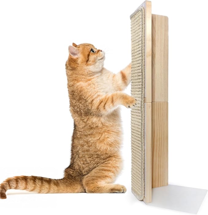 Couch Corner Scratching Post w/Replaceable Scratch Pad - Stylish Indoor Cat Scratcher - Cat Scratching Board Furniture Protector- Scratch Post for Feline Fun & Satisfaction by Jugglenaut