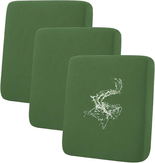 hyha Waterproof Couch Cushion Covers for Pets, Non Slip Sofa Seat Cover | Stretch Jacquard Fabric, Elastic Bottom, Non Slip Fit, Waterproof Protection, Pet Hair Protection (3 Pieces) by hyha