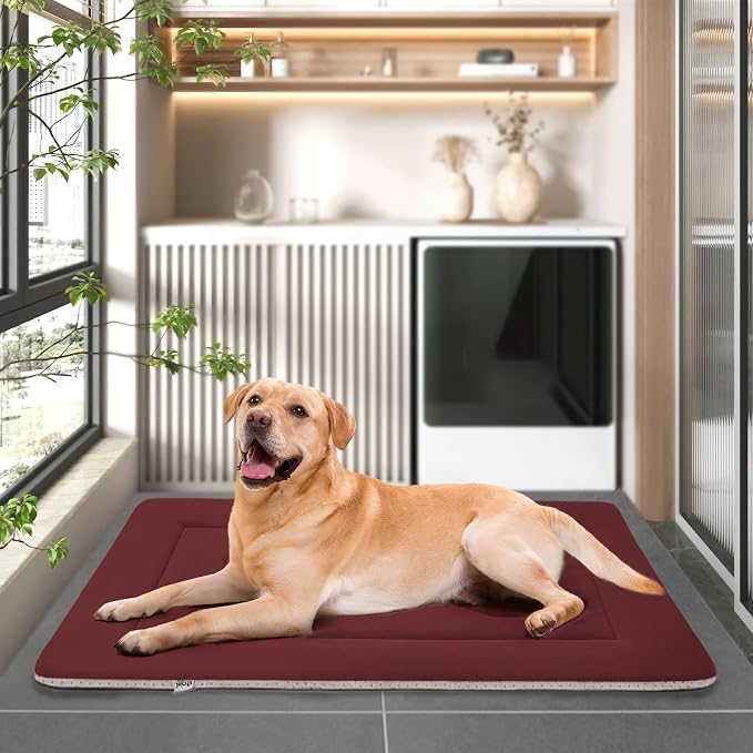 Dog Bed Large Crate Mat 42 in Non-Slip Washable Soft Mattress Kennel Pads - Image 7