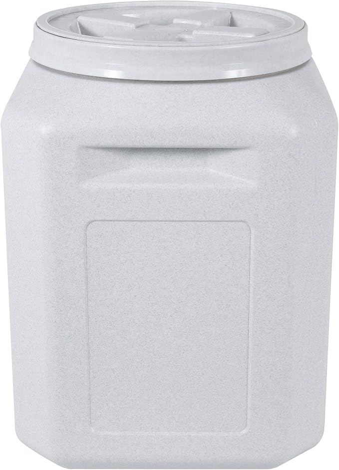 Vittles Vault Traditional Pet Food Storage Container For Dog Kibbles/Bird Seed/Oatmeal/Rice/Flour/Cereal, BPA Free Plastic, Sealed Airtight For Cat Food, Up To 50 lb, Made in USA, With Scoop, Gray - Image 4