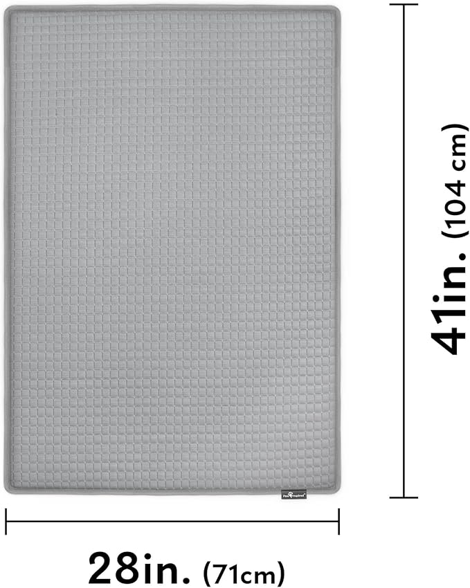 Paw Inspired Cooling Orthopedic Crate Pad, 41x28 Inch, Gray | Large Size Washable Memory Foam Mat for Dogs and Cats, Fits 42 Inch Kennel - Image 4