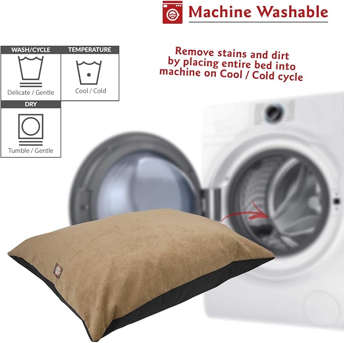 Majestic Pet Comfy Dog Bed Rectangle Medium, Washable, Non Slip 35 x 28 Inch Villa Pearl - Image 5