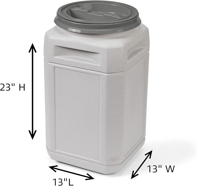Mighty Tuff Airtight Dog Food Storage Container – 13 Gal, up to 54 lb Capacity – Cat and Dog Food Container with Twist Lid & Handles – BPA-Free, Made in USA - Image 2