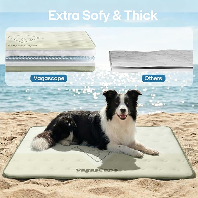 Vagascape 3.0 Supportive Double Sided Dog Cooling Mat | Thick Durable Pet Cooling Mat for Extra Large Pet, 60" x 40" Washable Cooling Mat for Dog Outdoor and Indoor - Image 4