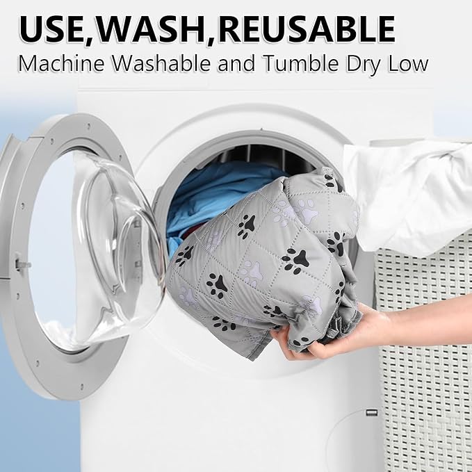 FUWERY Washable Pee Pads for Dogs ,36"X41", Thick Heavy Absorbency Reusable, Prevent Leakage, Non-Slip Pee Pads for Puppy Playpen,Potty Training, Grey, 2 Packs - Image 7