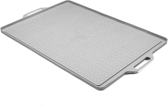 Tuff Pupper 28x20 Large Dog Feeding Mat for Food and Water | Dog Food Mats for Floors | Waterproof Dogs Water Bowl Mats | Dogs Placemats Pet Food-Mat | Silicone Feeding Mat for Cats and Cat Bowls - Image 8