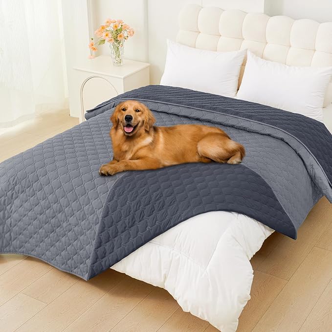 Smiry Waterproof Dog Bed Cover Blanket, Reversible Pet Blanket | Soft Reversible, Washable Leakproof Cats Dogs Couch Cover for Sofa, Couch, Furniture (82x120 Inch) by Smiry