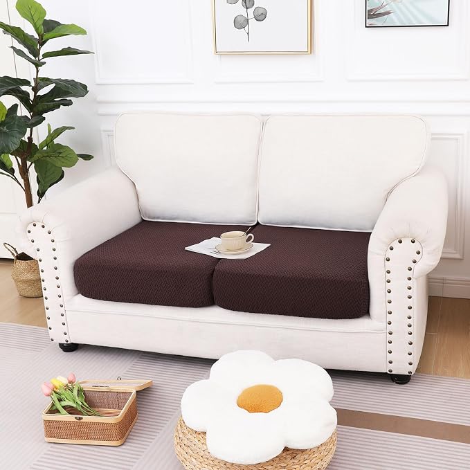 hyha Waterproof Couch Cushion Covers, Anti Slip Sofa Slipcovers for Pets | Waterproof Protection, Thick Jacquard Fabric, Wear Resistant, Anti Slip, Pet Protection (2 Pieces) - Image 5