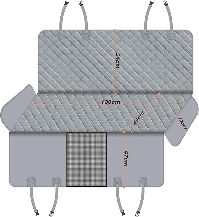 GXT Dog Back Seat Cover Protector for Cars SUV and Trucks with Mesh Window, Scratchproof Nonslip and Waterproof Material - Image 5