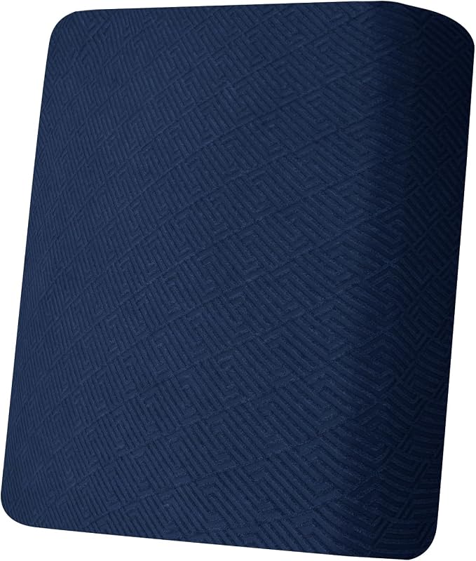 XINEAGE Large Couch Cushion Covers Seat Cushion Cover Thick Stretch Sofa Slipcovers 1 Piece Individual Couch Covers with Elastic Bottom(Single XL Seat Cushion/Backrest,Navy Blue) by XINEAGE